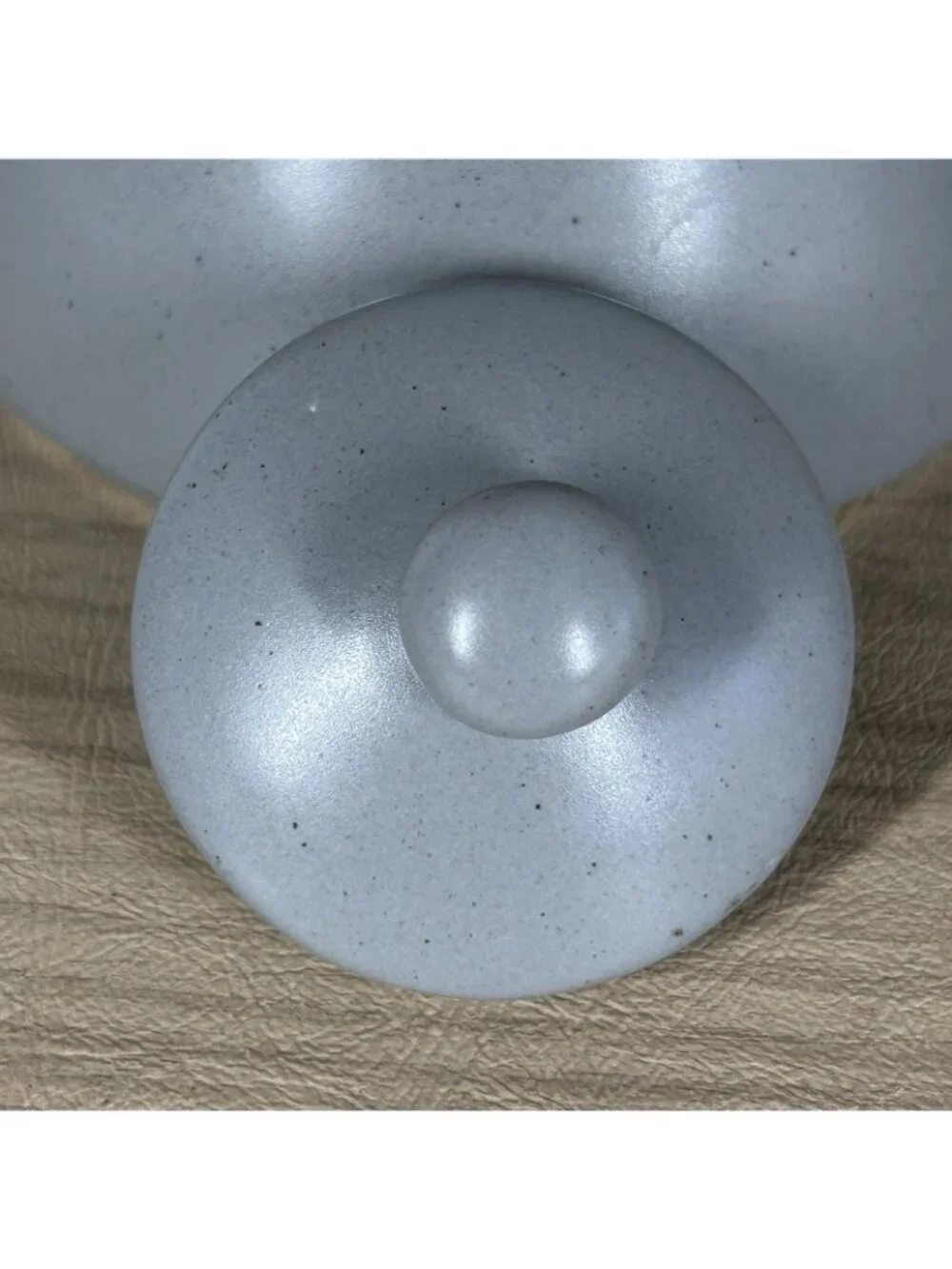 Retrone U Ligt Gray Speckled Covered Sugar Bowl Temp Small Covered Bowl